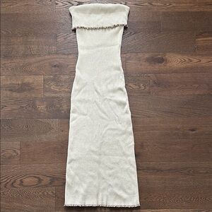 Cream Strapless Dress From Boutique